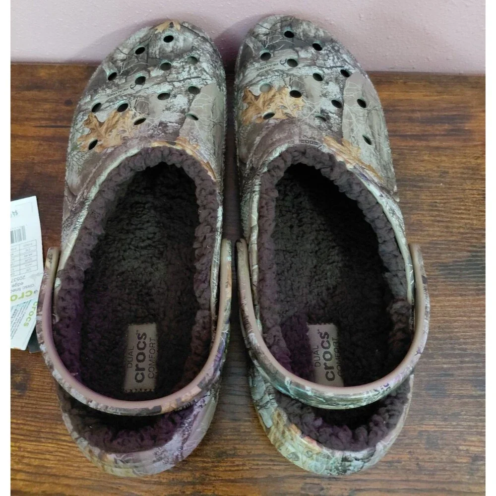 New Crocs Brand Classic Lined Real Tree Edge Camo Men’s 13